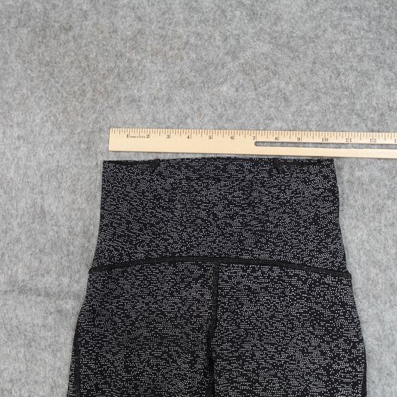 Lululemon Leggings Womens 2 Train Times 7/8 25" Mesh Run Yoga Gym Soundwave - Picture 2 of 8